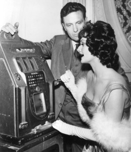 Robert Stack as Eliot Ness with Gloria Talbot. 1962